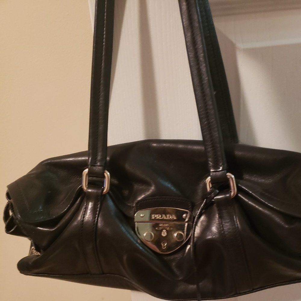 Prada Black Leather Satchel